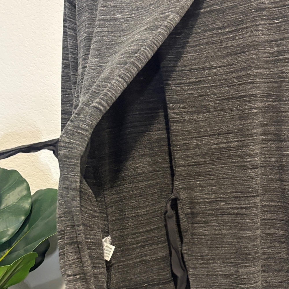 Daily Ritual Heather Gray Knit Top with tie split back Medium - Picture 6 of 6